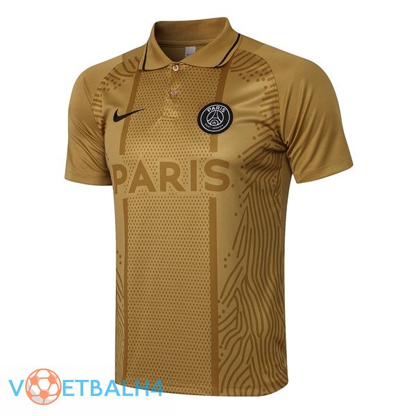 Paris PSG Polo Shirt geel 2021/2022