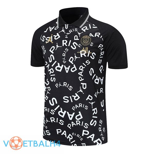 Paris PSG Polo Shirt zwart wit 2021/2022