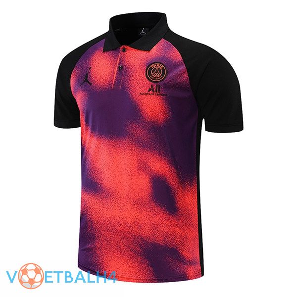 Paris PSG Polo Shirt rood zwart 2021/2022