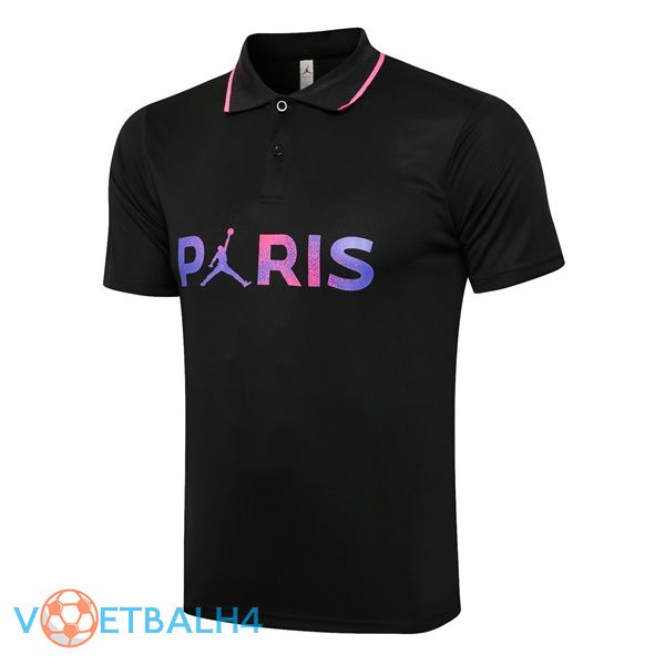 Paris PSG Polo Shirt zwart paars 2021/2022