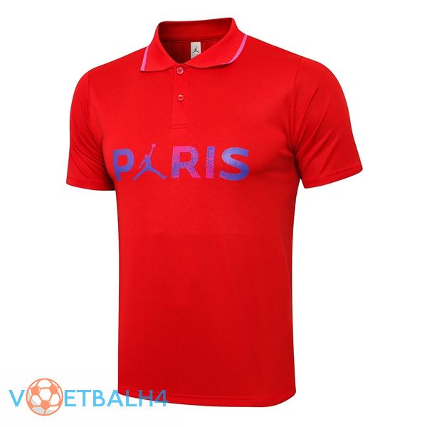 Paris PSG Polo Shirt rood 2021/2022