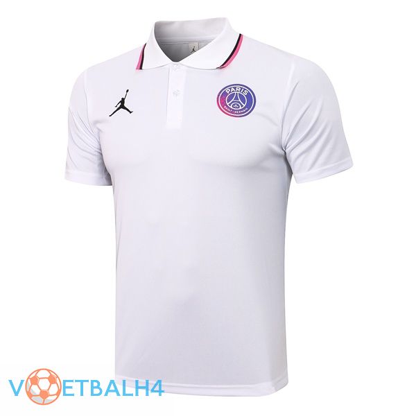 Paris PSG Polo Shirt wit 2021/2022