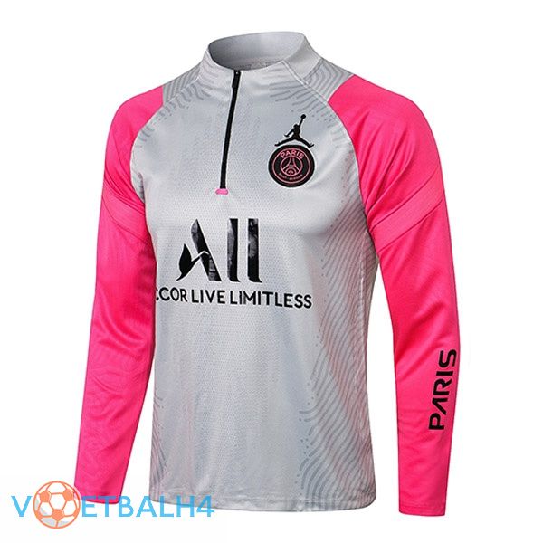 Paris PSG Training Sweatshirt Jordan grijs Rose 2021/2022