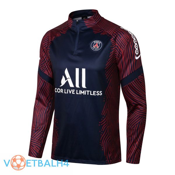 Paris PSG Training Sweatshirt blauw koninklijk 2021/2022