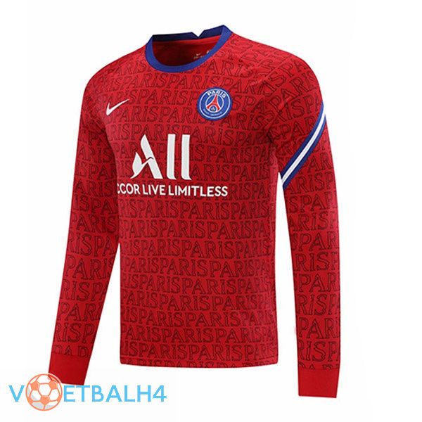 Paris PSG Training Sweatshirt rood 2021/2022