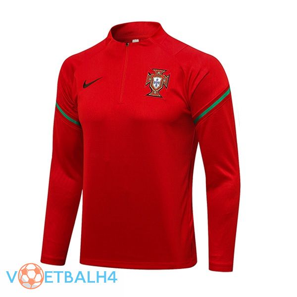 Portugal Training Sweatshirt rood 2021/2022