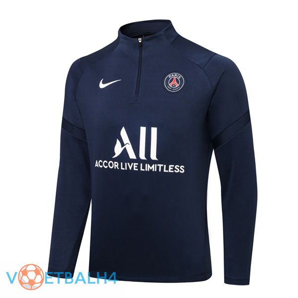 Paris PSG Training Sweatshirt blauw koninklijk 2021/2022