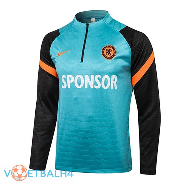 FC Chelsea Training Sweatshirt blauw zwart 2021/2022