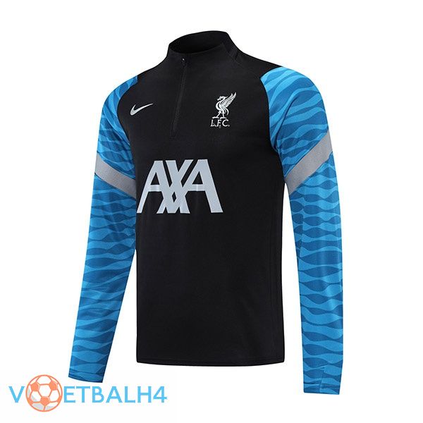 FC Liverpool Training Sweatshirt zwart blauw 2021/2022