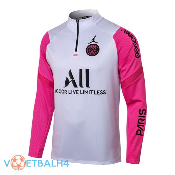 Paris PSG Training Sweatshirt Jordan wit Rose 2021/2022