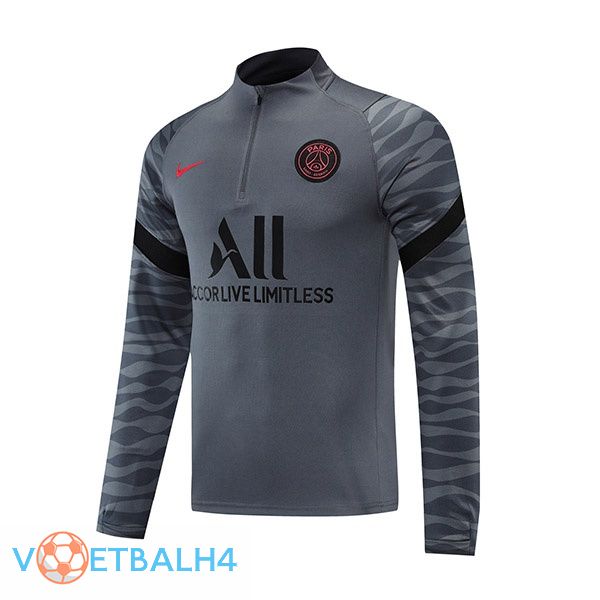 Paris PSG Training Sweatshirt grijs 2021/2022