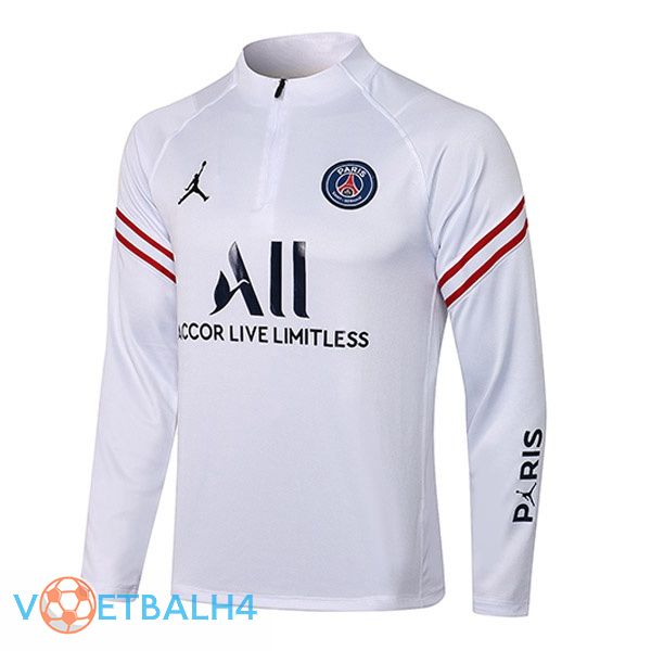 Paris PSG Training Sweatshirt Jordan wit 2021/2022