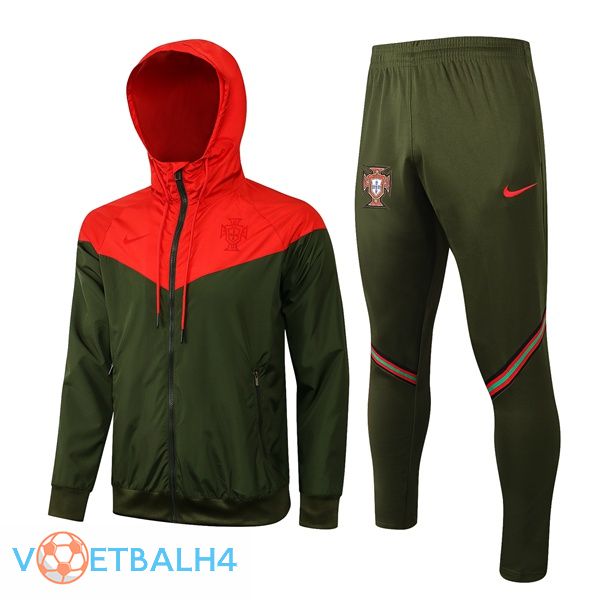 Portugal trainingspak Windbreaker rood groente 2021/2022