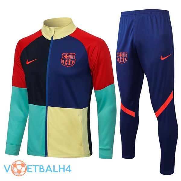 FC Barcelona trainingspak blauw groente zwart 2021/2022