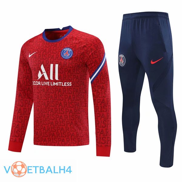 Paris PSG trainingspak rood 2021/2022