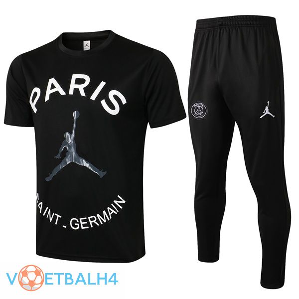 Paris PSG Jordan Training T Shirt + broek zwart 2021/2022