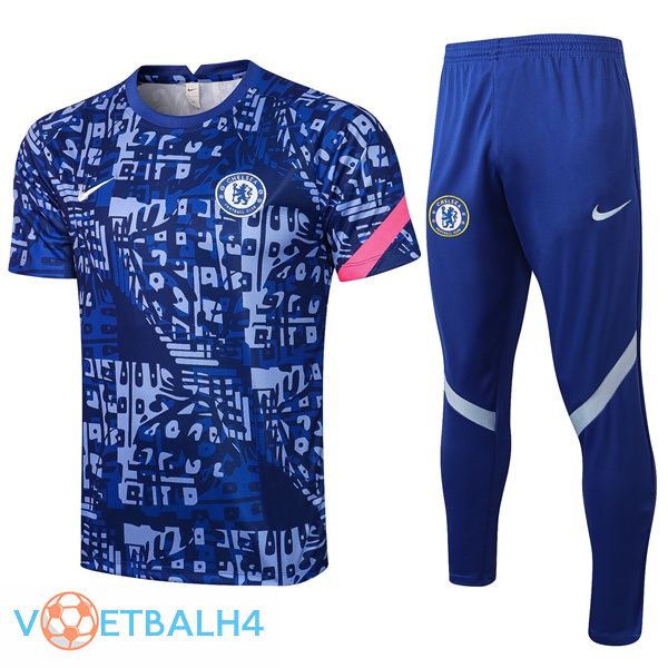 FC Chelsea Training T Shirt + broek blauw 2021/2022