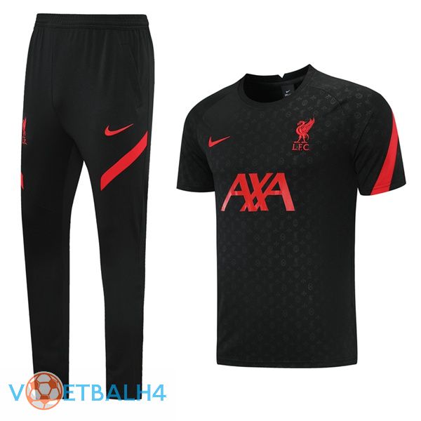 FC Liverpool Training T Shirt + broek zwart 2021/2022