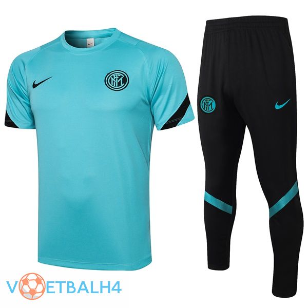 Inter Milan Training T Shirt + broek blauw 2021/2022