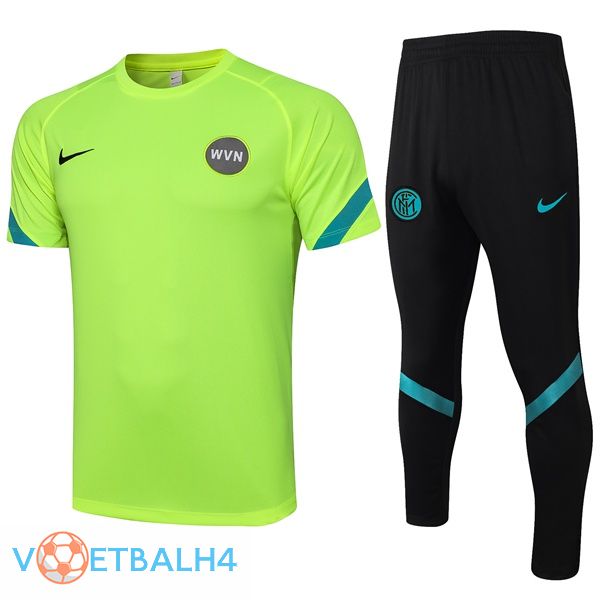 Inter Milan Training T Shirt + broek groente 2021/2022