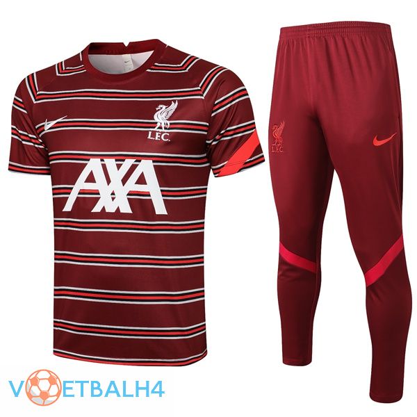 FC Liverpool Training T Shirt + broek rood 2021/2022