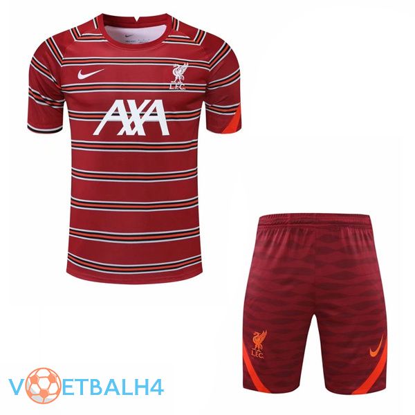 FC Liverpool Training T Shirt + korte broek rood 2021/2022