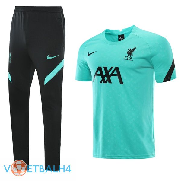 FC Liverpool Training T Shirt + broek groente 2021/2022