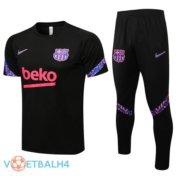 FC Barcelona Training T Shirt + broek zwart 2021/2022