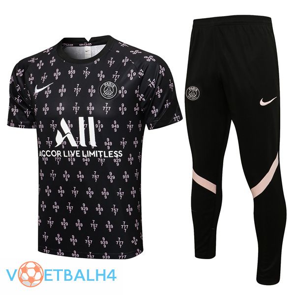 Paris PSG Training T Shirt + broek zwart 2021/2022