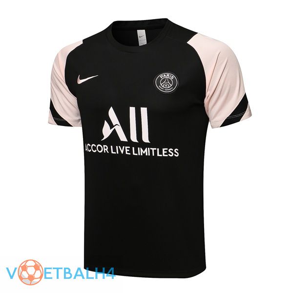 Paris PSG Training T Shirt zwart Rose 2021/2022