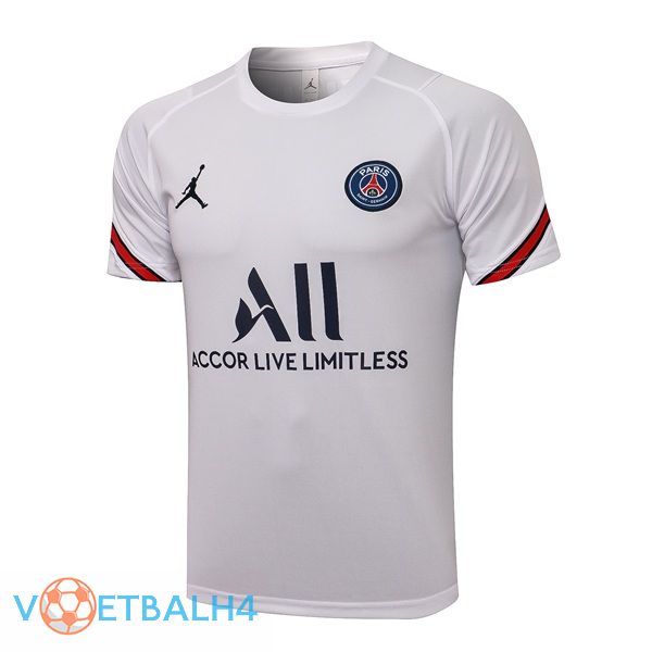 Paris PSG Training T Shirt Jordan wit 2021/2022