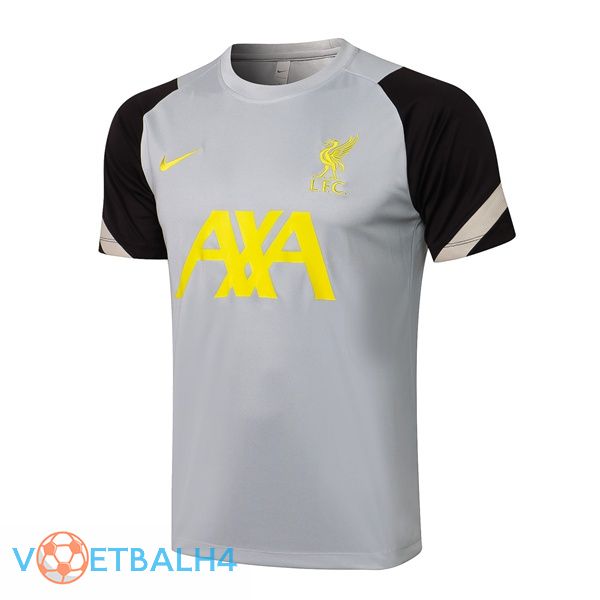 FC Liverpool Training T Shirt grijs zwart 2021/2022