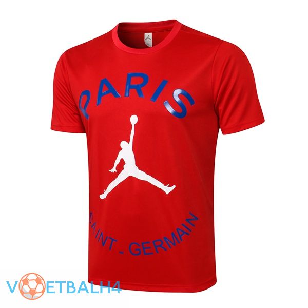 Paris PSG Jordan Training T Shirt rood 2021/2022