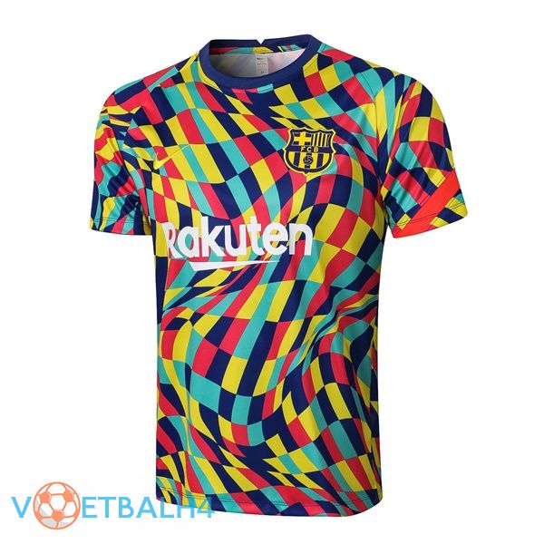 FC Barcelona Training T Shirt geel blauw 2021/2022