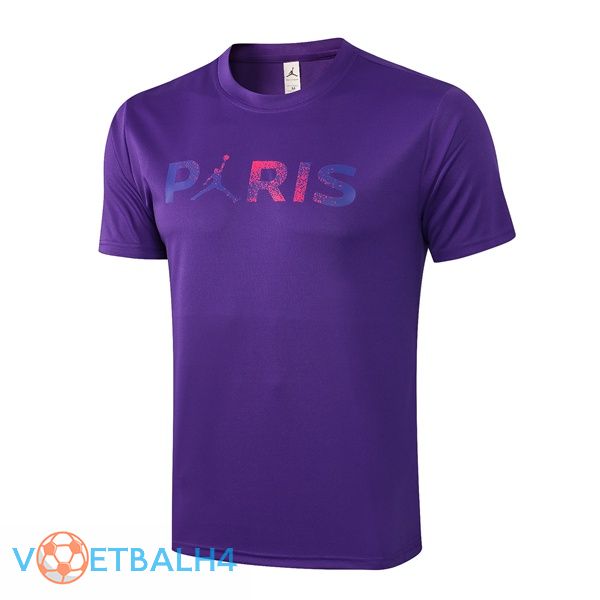 Paris PSG Jordan Training T Shirt paars 2021/2022