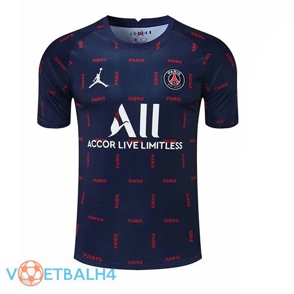 Paris PSG Training T Shirt blauw 2021/2022