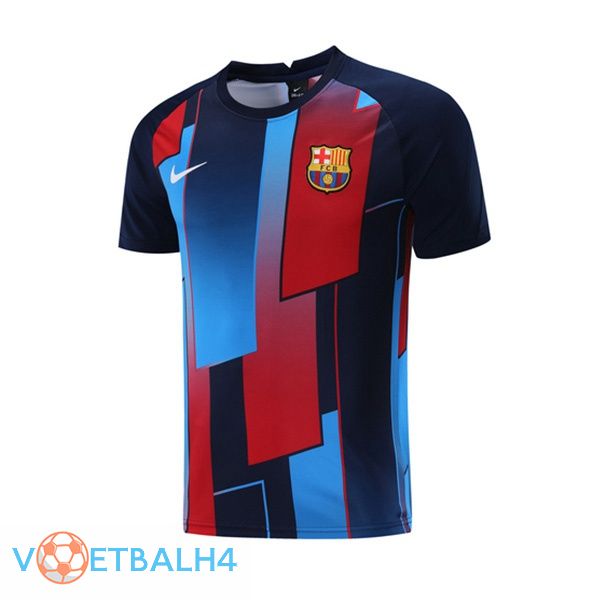 FC Barcelona Training T Shirt blauw rood 2021/2022