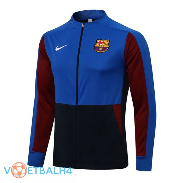 FC Barcelona trainingsjack blauw zwart 2021/2022