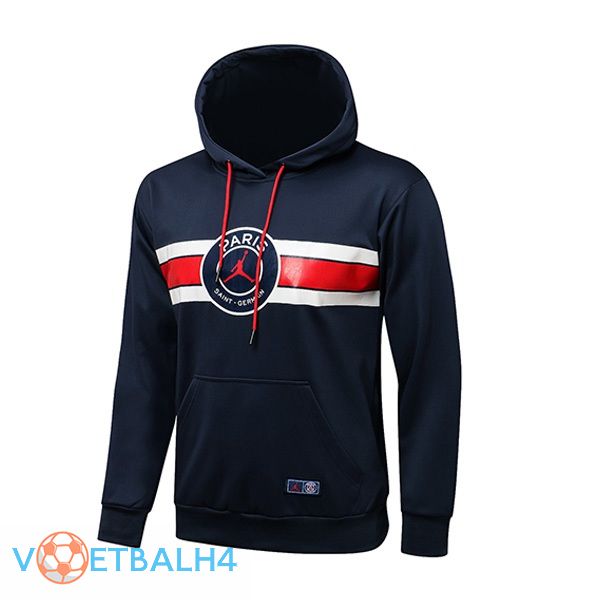 Jordan PSG trainingsjack Hoodie blauw koninklijk 2021/2022