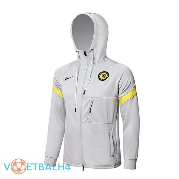 FC Chelsea trainingsjack Hoodie grijs 2021/2022