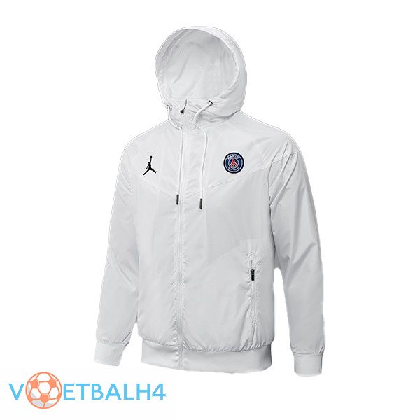 Jordan PSG trainingsjack Hoodie wit 2021/2022