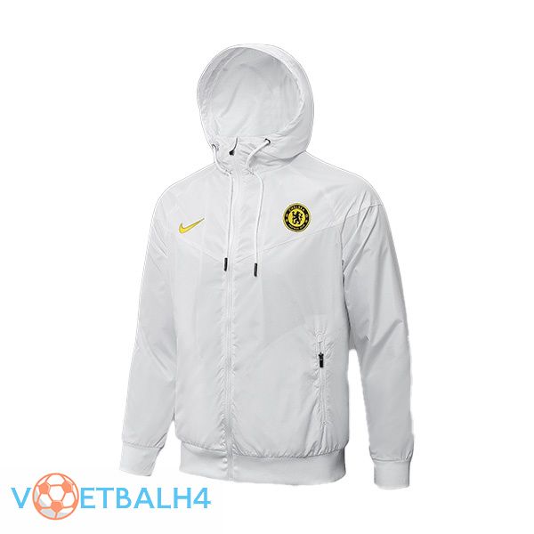 FC Chelsea trainingsjack Hoodie wit 2021/2022