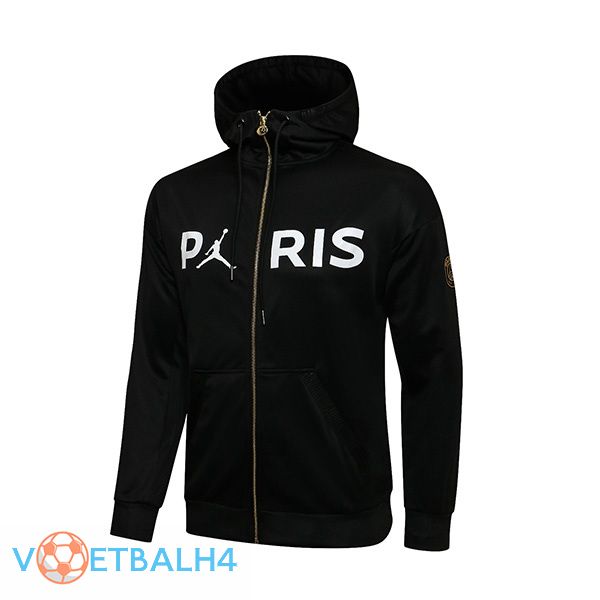 Jordan PSG trainingsjack Hoodie zwart 2021/2022