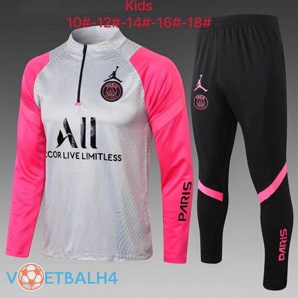 Jordan PSG kinderen trainingspak Rose grijs 2021/2022