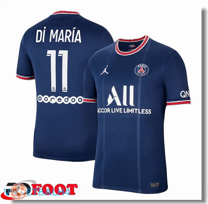 Paris Saint Germain (DI MARIA 11) thuis jersey blauw 2021/2022