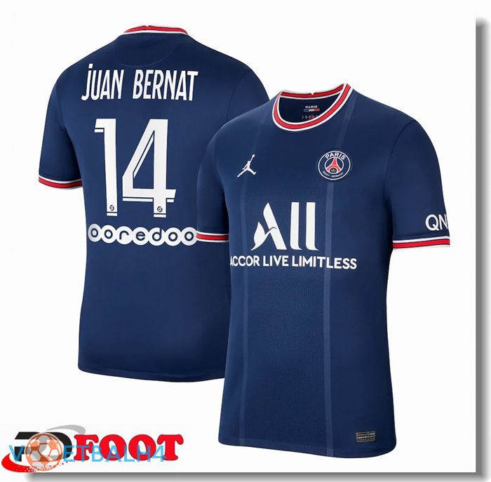 Paris Saint Germain (Juan Bernat 14) thuis jersey blauw 2021/2022