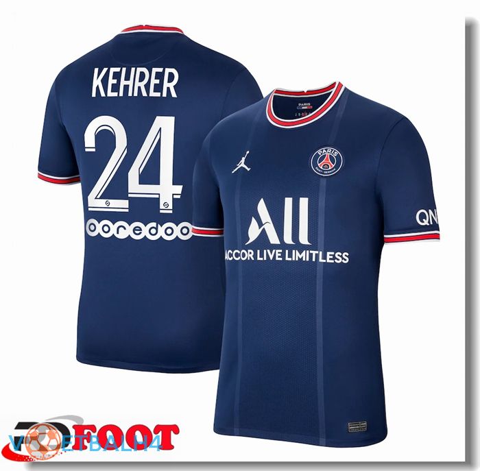 Paris Saint Germain (Kehrer 24) thuis jersey blauw 2021/2022