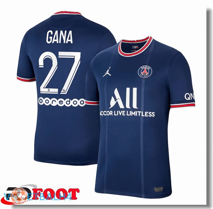 Paris Saint Germain (Gana 27) thuis jersey blauw 2021/2022