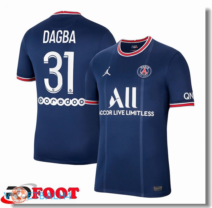 Paris Saint Germain (Dagba 31) thuis jersey blauw 2021/2022