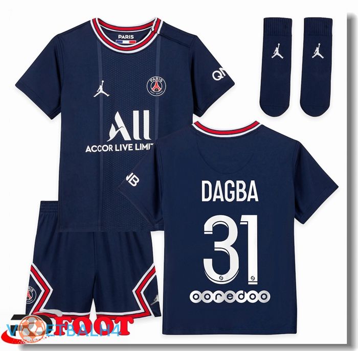 Paris Saint Germain (Dagba 31) kinderen thuis jersey blauw 2021/2022